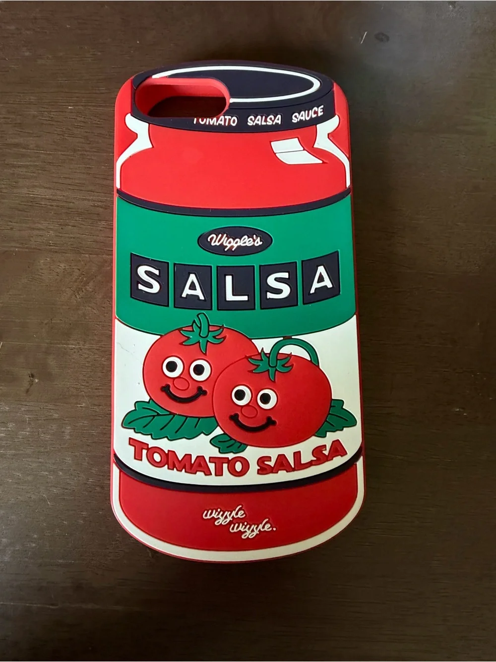 Wiggle's Tomato Salsa Jar iPhone Case - Red & Green